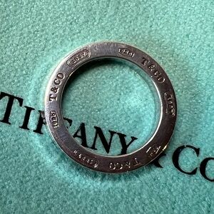 Tiffany & Co. Silver 925 1837 Circle Charm Pendant